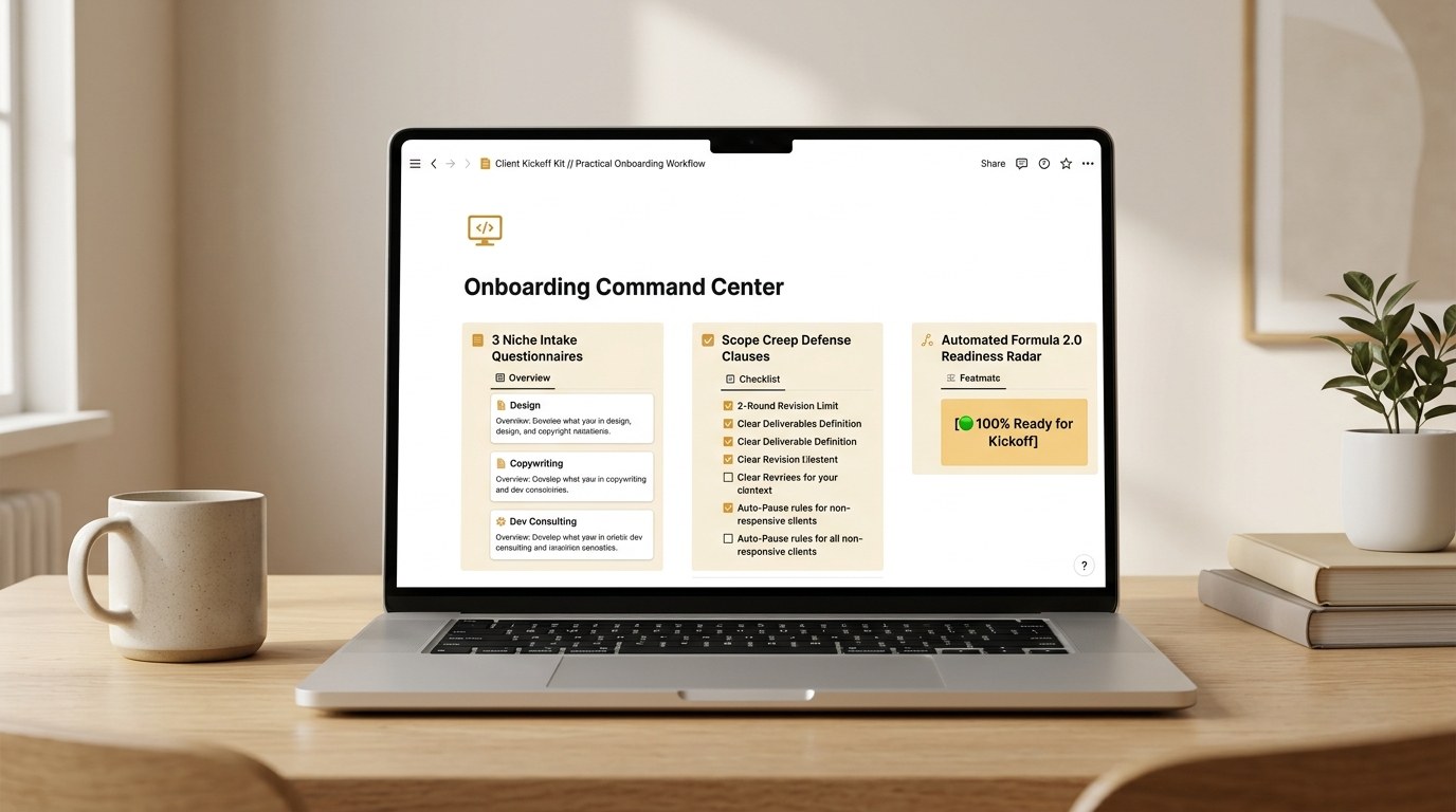 Client Kickoff Kit Practical Onboarding Workflow Notion Preview